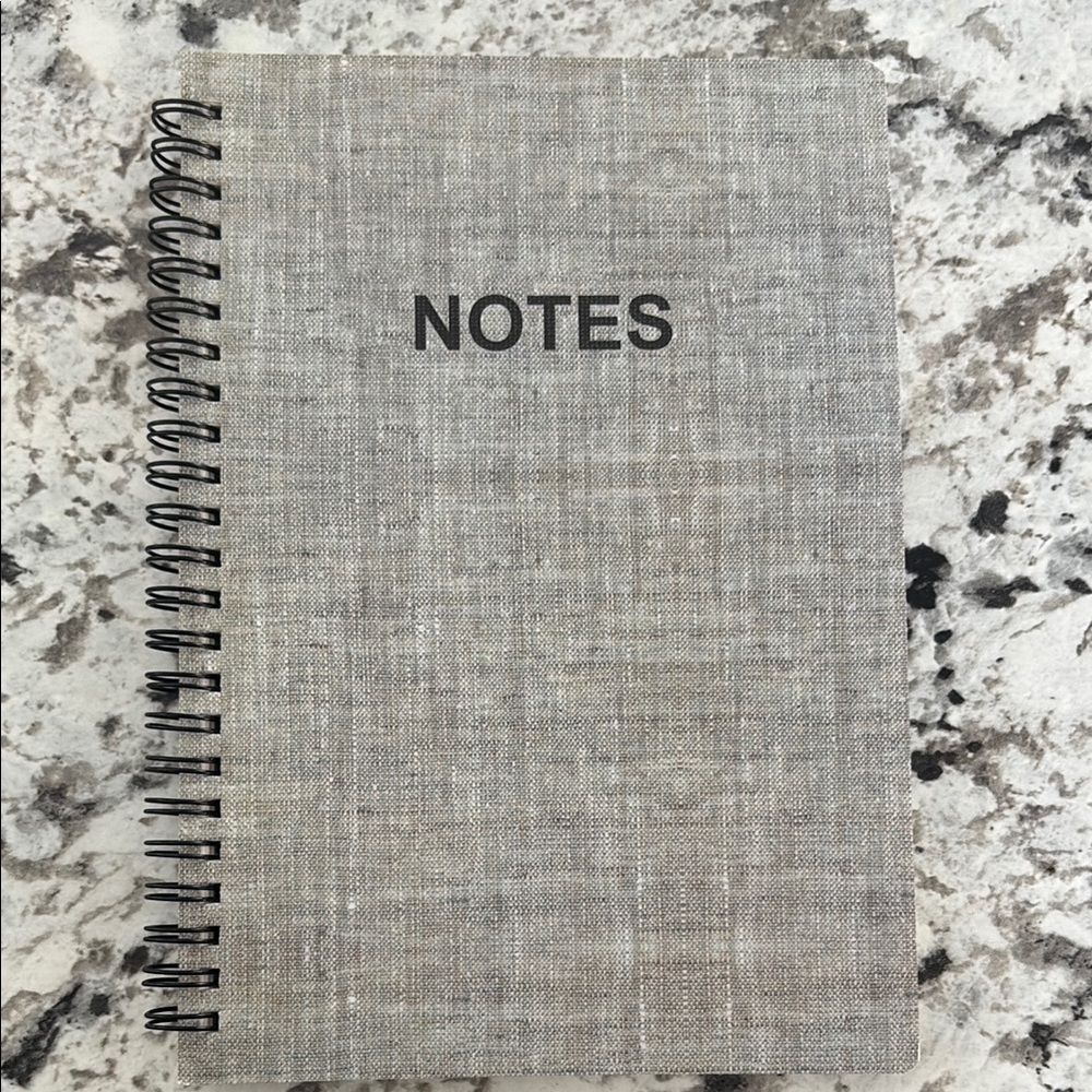 ✨Free with purchase - Light Gray Spiral Notebook for Office Use